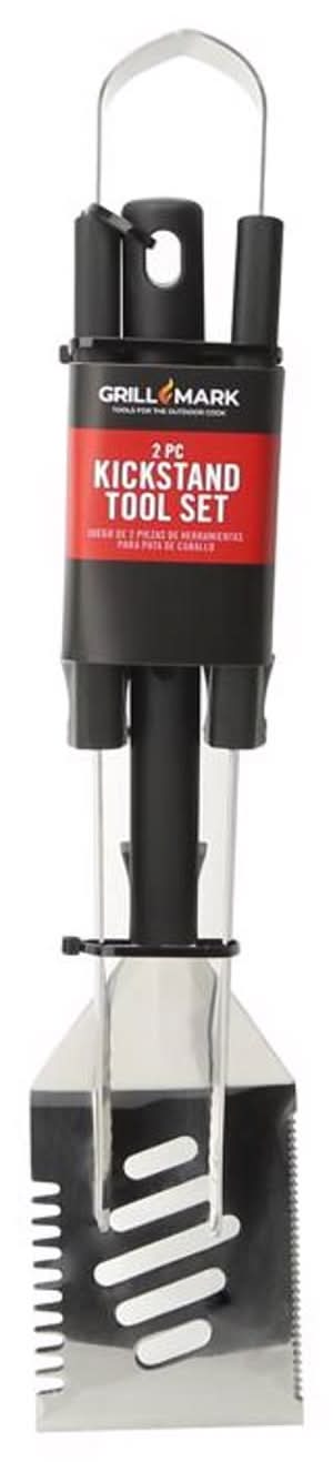 Grill Mark Stainless Steel Black/Silver Grill Tool Set 2 Pc