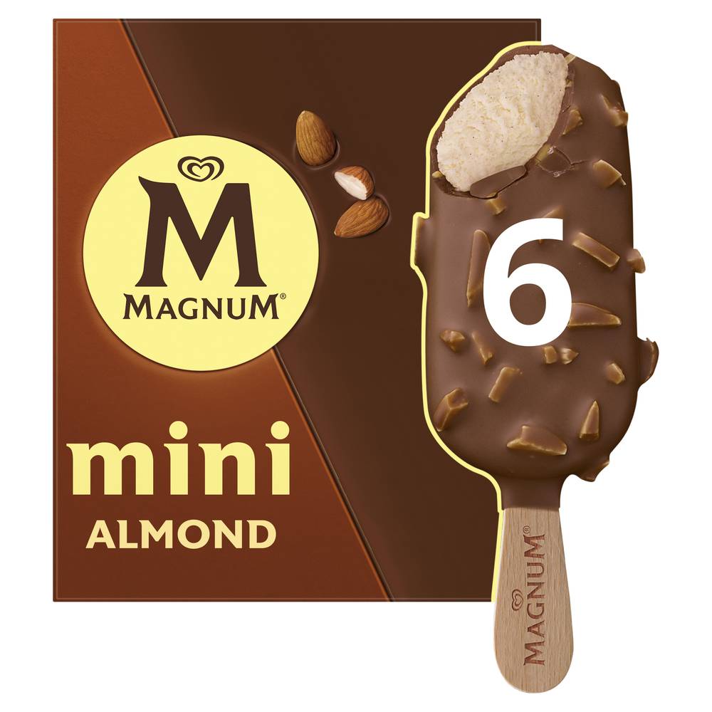 Magnum Mini Ice Cream, Almond (360mL, 6 pack)