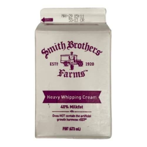 Smith Brothers Heavy Whipping Cream 40% Milkfat