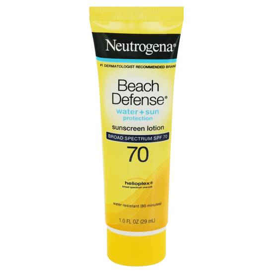 Neutrogena Beach Defense Water + Sun Protection Broad Spectrum Spf 70 Sunscreen Lotion