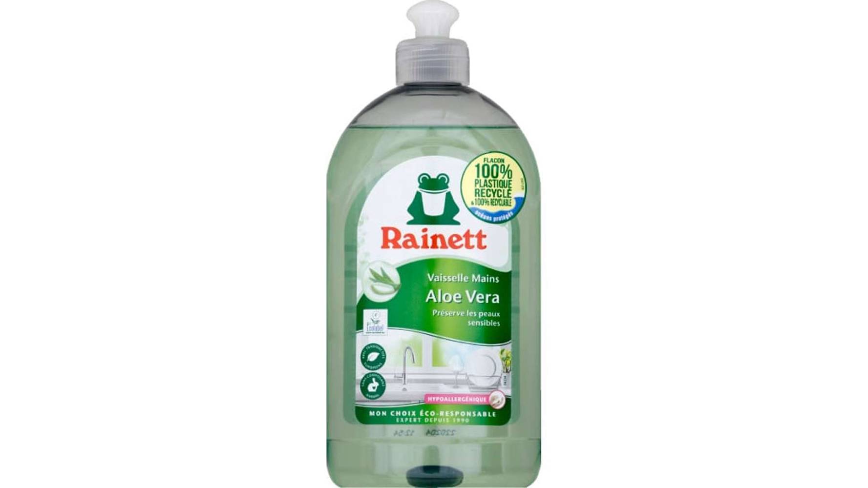 Rainett - Liquide vaisselle parfum aloe vera ecologique  (500 ml)