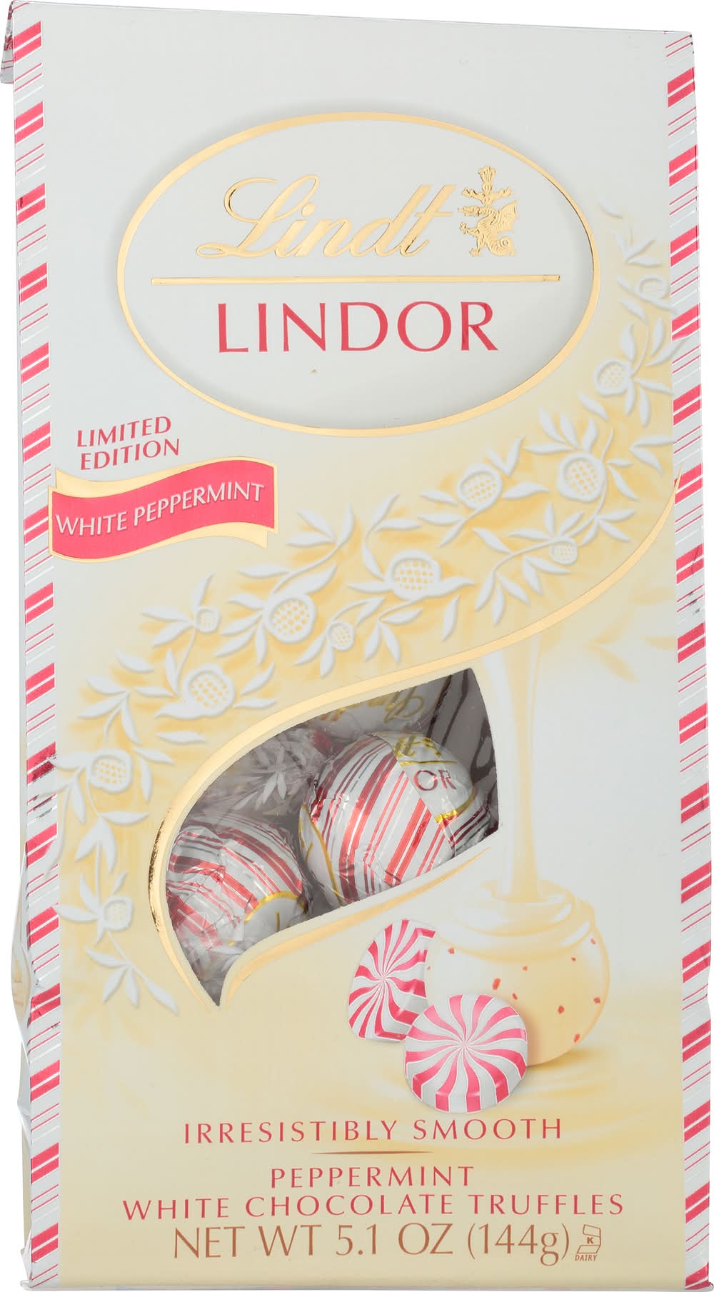 Lindt Lindor Peppermint White Chocolate Truffles (5.1 oz)