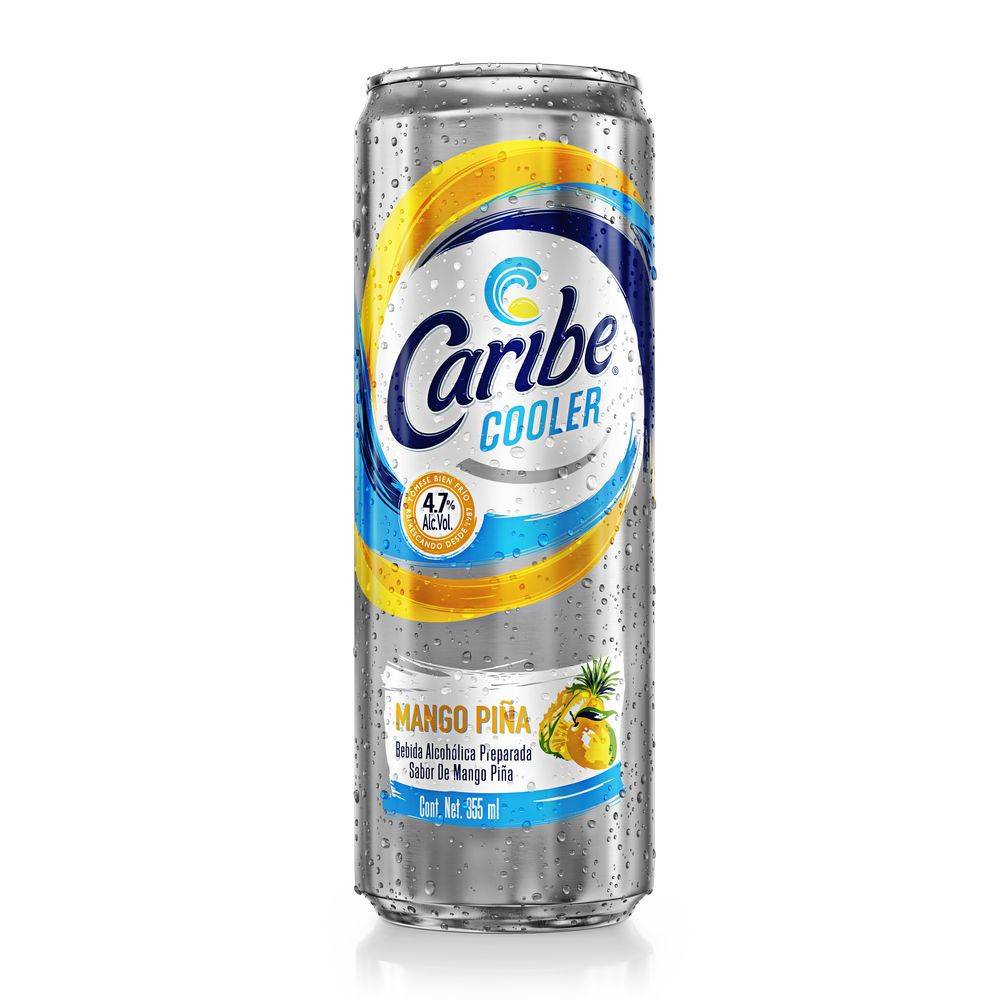 Caribe · Cooler bebida alcohólica preparada, mango/piña (355 g)