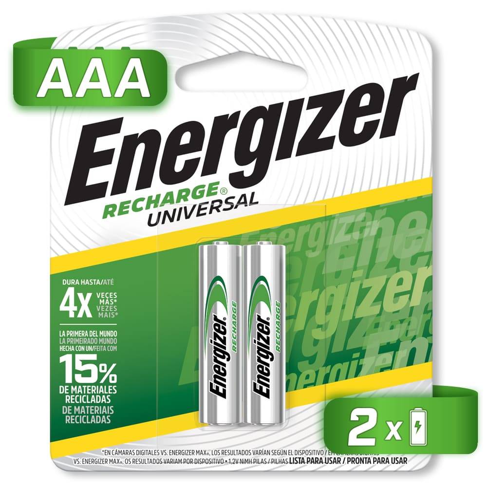 Energizer pila recargable aaa (2 un)