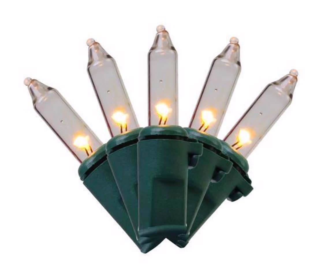 Celebrations Classic Led T5 Warm White 100 Ct String Christmas Lights 24.75 Ft.