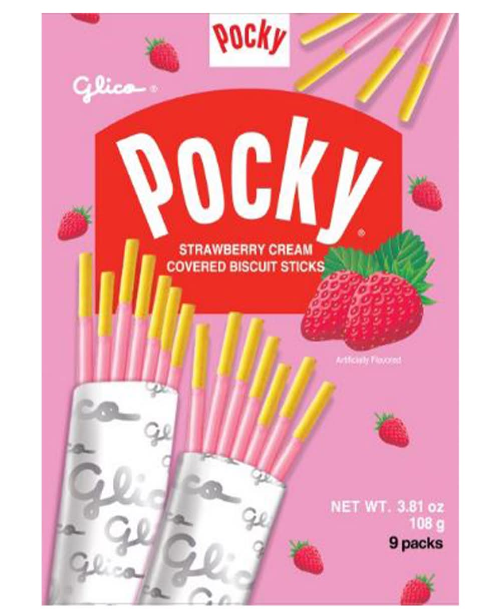 Pocky® Strawberry Cream Biscuit Sticks 9-Pack