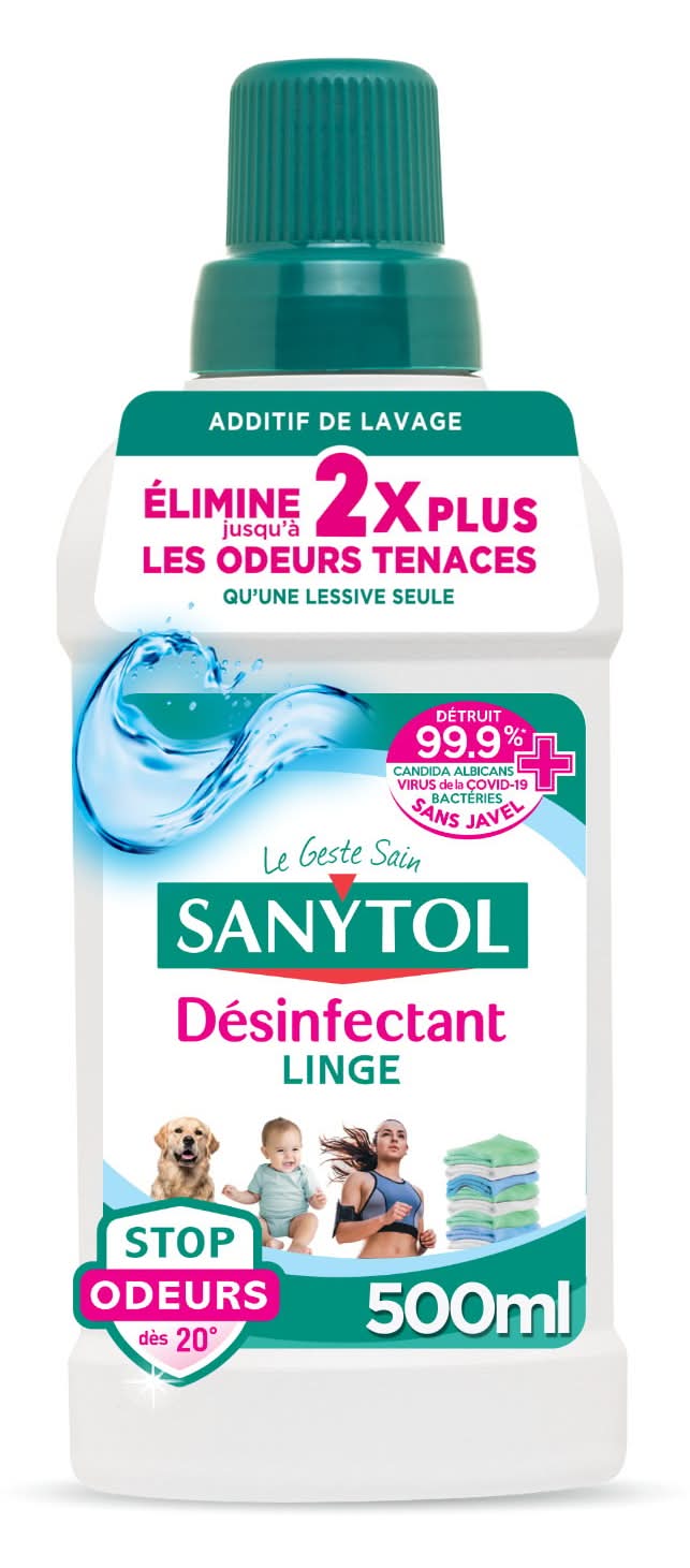 Sanytol - Désinfectant linge anti odeurs, fraîcheur active (500ml)