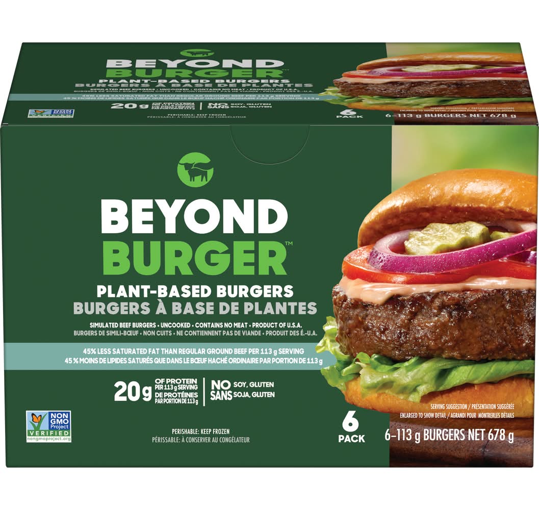 Beyond Meat Plant Based Burgers (6 x 113 g)