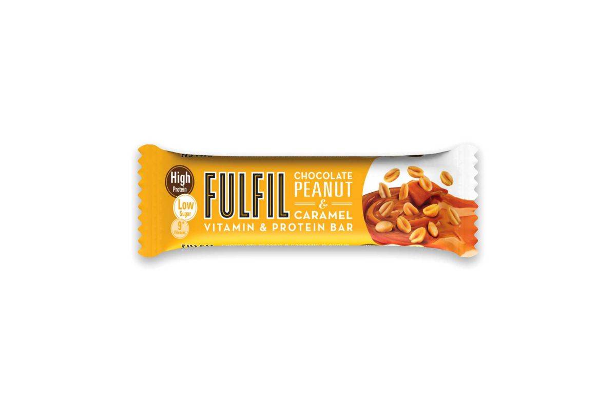 Fulfil vitamin and protein bar peanut and caramel 55g