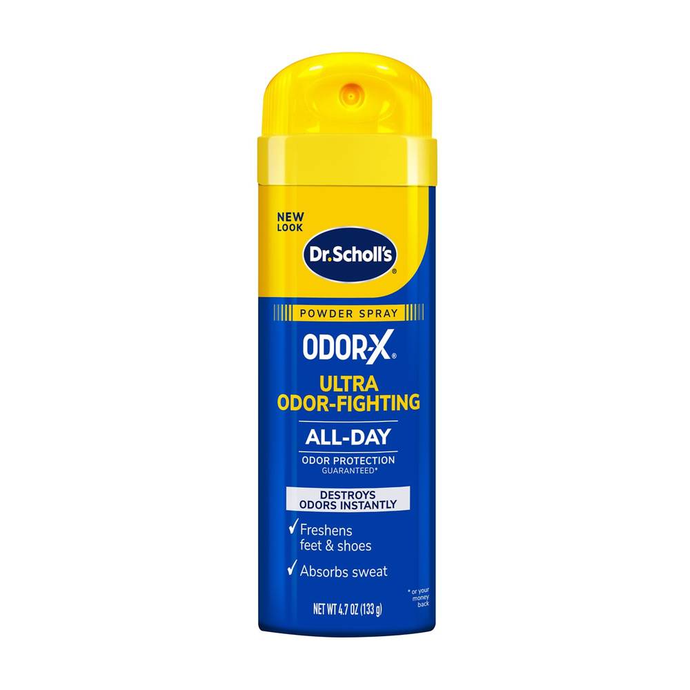 Dr. Scholl’s Odor-X® Ultra Odor-Fighting Powder Spray, 4.7 oz.