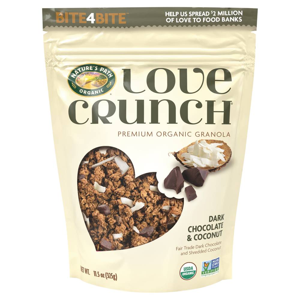 Nature's Path Love Crunch Organic Premium Dark Chocolate Macaroon Granola (11.5 oz)