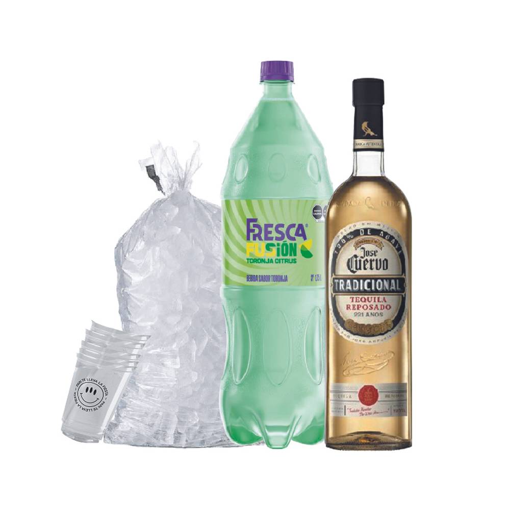 Combo Fresca Fusion 2 L - Cuervo Tradicional Reposado 695 ml