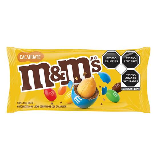 M&m's chocolates con cacahuate (bolsa 44.3 g)