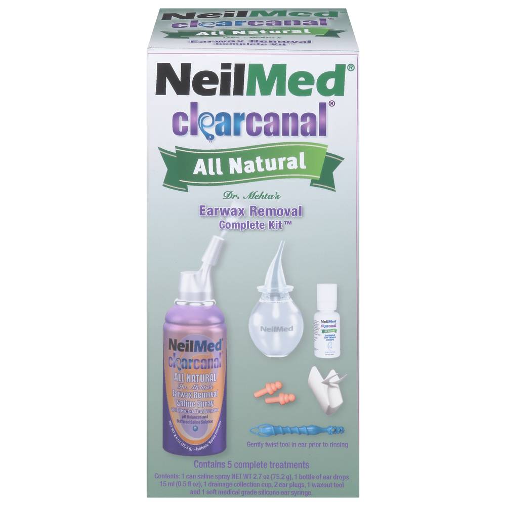 NeilMed Clearcanal All Natural Earwax Removal Complete Kit