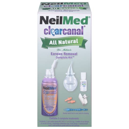 Neilmed Clearcanal All Natural Earwax Removal Complete Kit