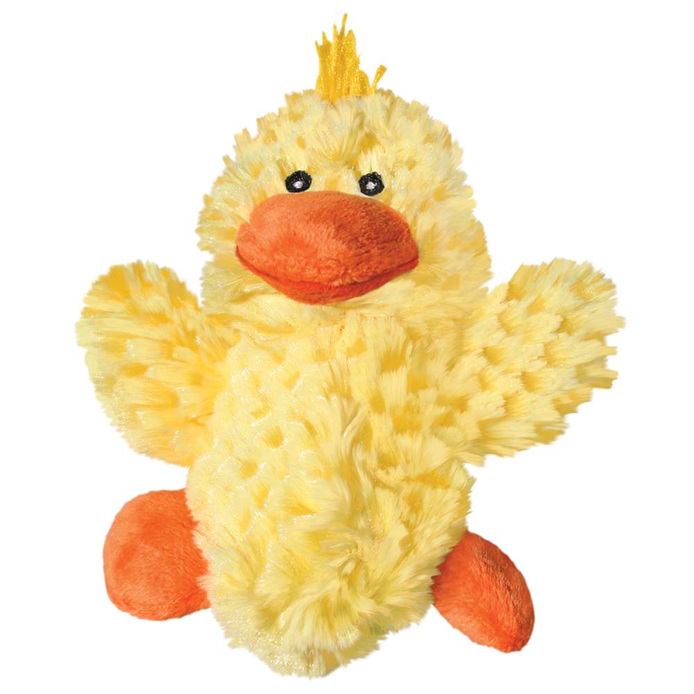 KONG Dr. Noyz Platy Duck Plush Dog Toy, S, Yellow