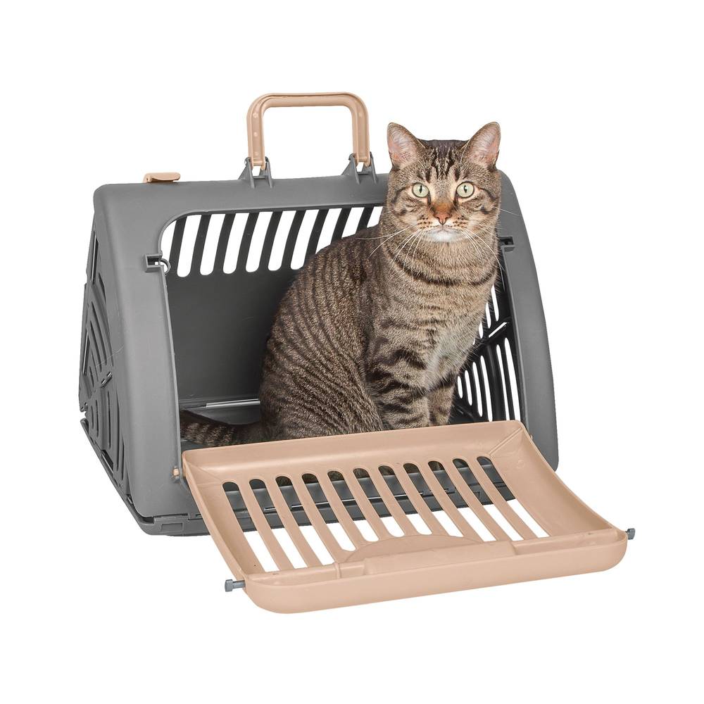 SportPet Designs Collapsible Walk-In Cat Carrier, 18"L