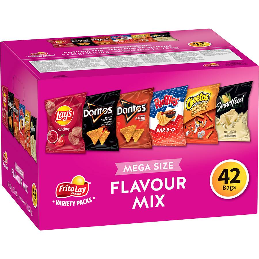 Frito-Lay Variety pack Snacks, Assorted (1.12 kg, 42 ct)