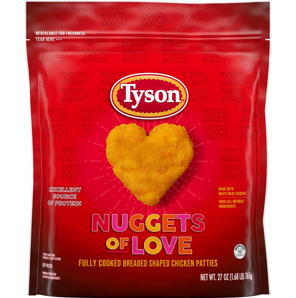 Tyson Nuggets Of Love Chicken Patties (27 oz)