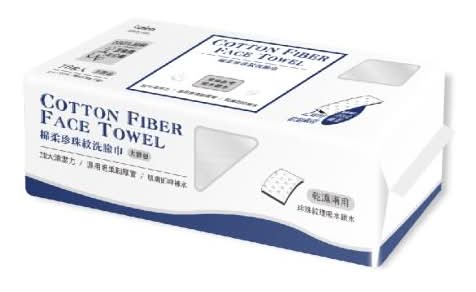 Luminarc Lumina棉柔珍珠紋洗臉巾大胖包70抽 - 200x200mm (200 g)