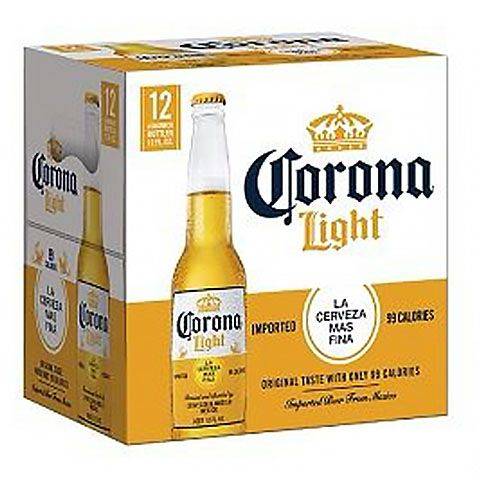 Corona Light Beer 12 Pack 12oz Bottle