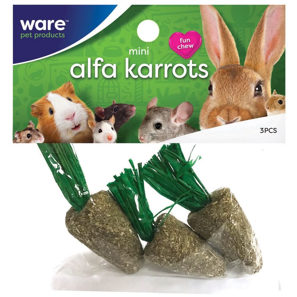 Critterware Mini Alfa-Carrots, 3 pack