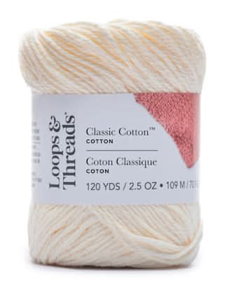 Loops & Threads Everyday Cotton Yarn, Chiffon (2.5 oz)