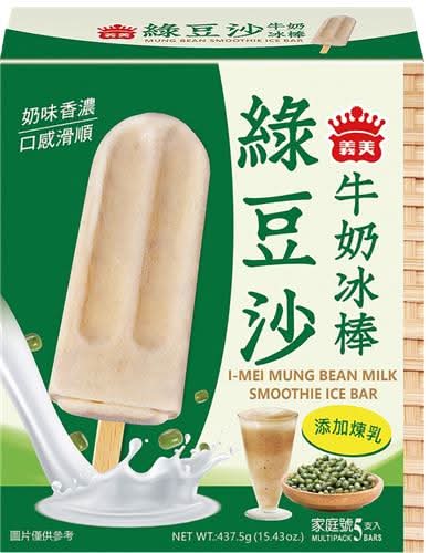 ５入盒義美綠豆沙牛奶冰棒