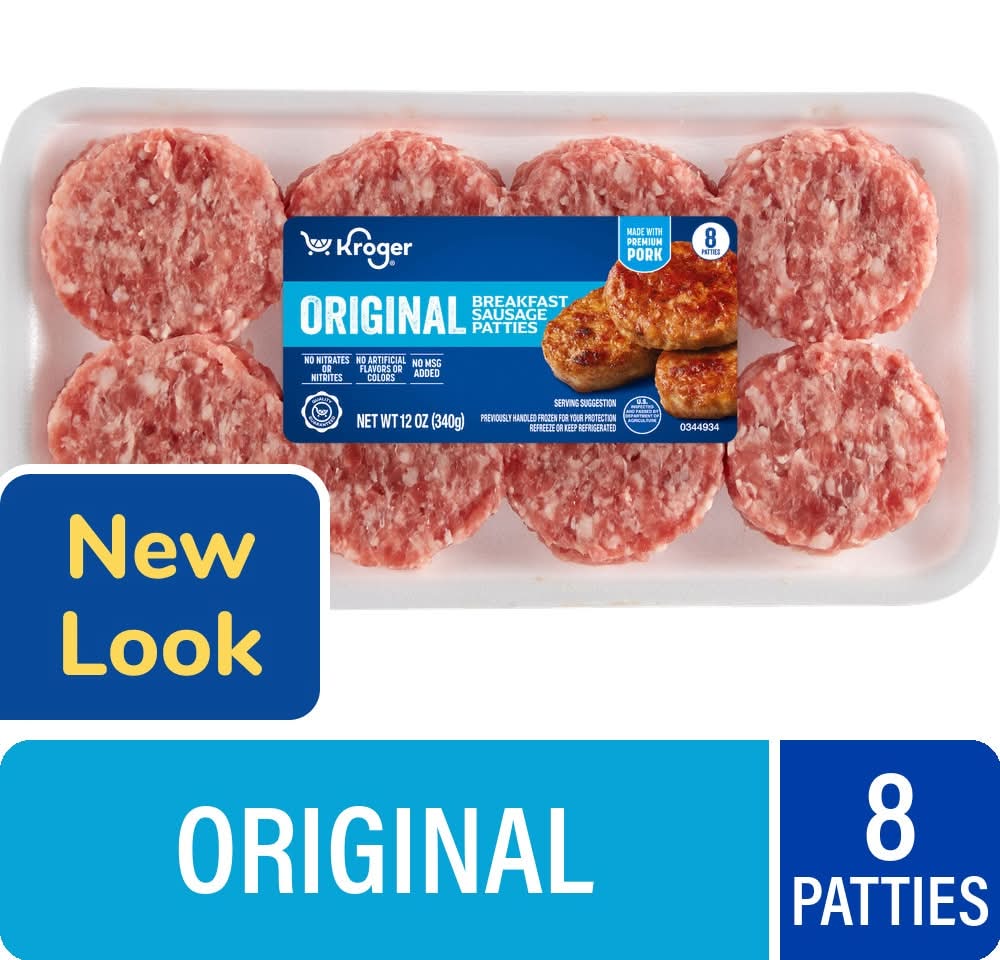 Kroger Traditional Pork Sausage Patties (12 oz, 8 ct)