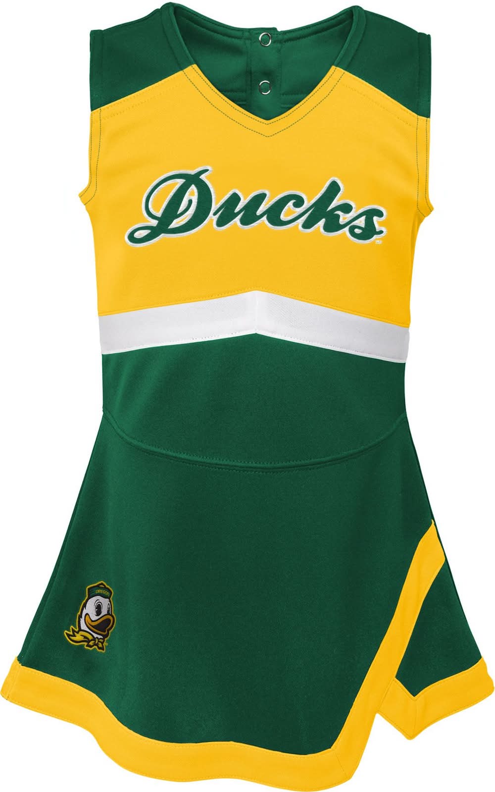 Gen2 Girls' Oregon Ducks Green Cheer Dress (6X)