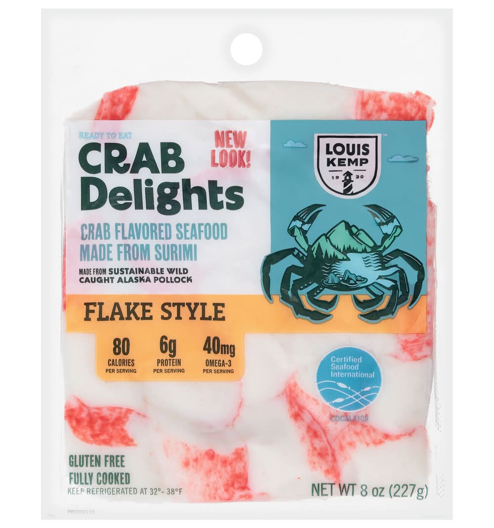 Louis Kemp Flake Style Crab Delights Seafood (8 oz)