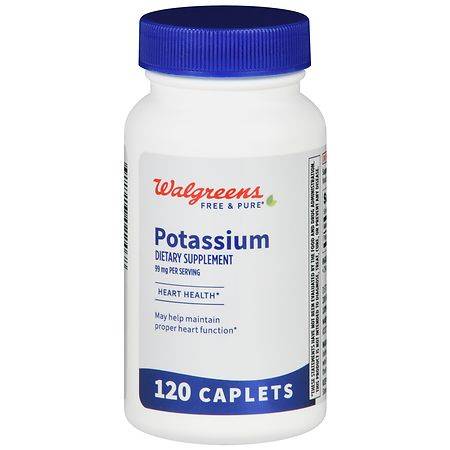 Walgreens Potassium 99 mg Caplets (120 ct)