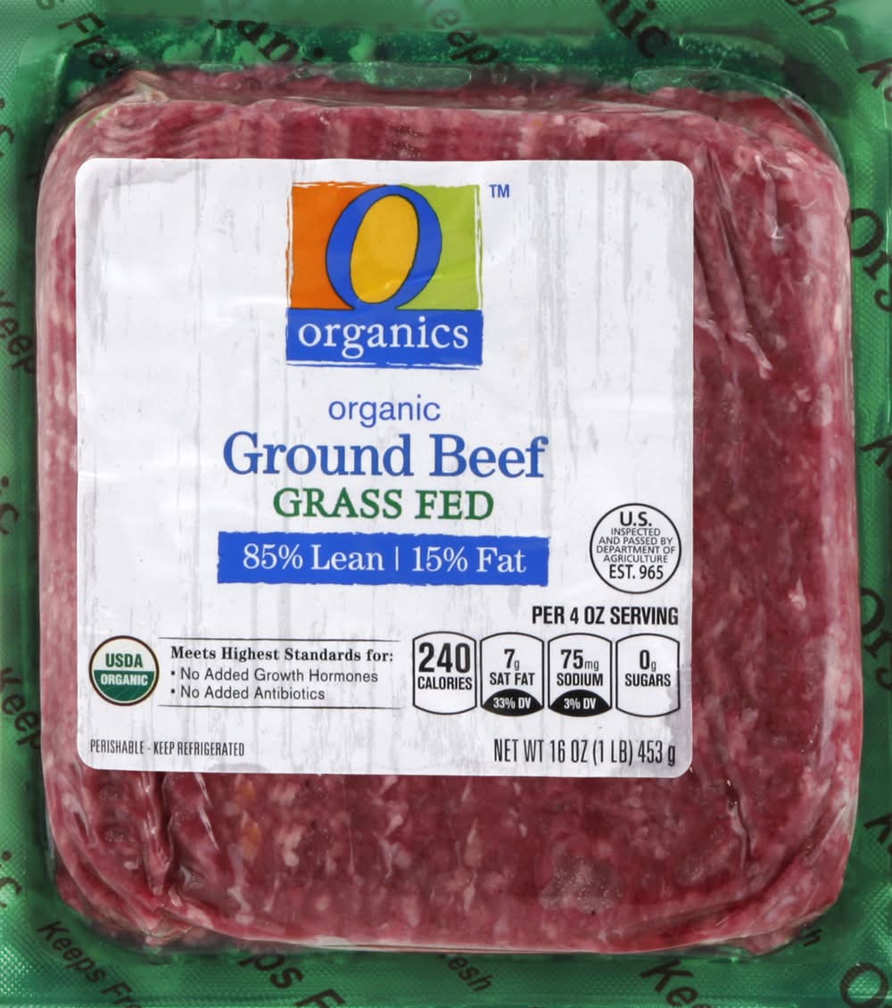 O Organics Organic Grass Fed Ground Beef (16 oz)