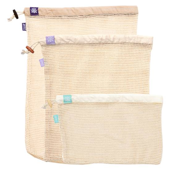 Order Lotus Cotton Produce Bag 3pk food online from Everyday Needs by Gopuff store, New Haven on bringmethat.com
