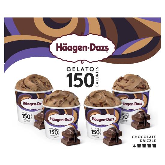 Häagen-Dazs Gelato Chocolate Drizzle Ice Cream (4ct)