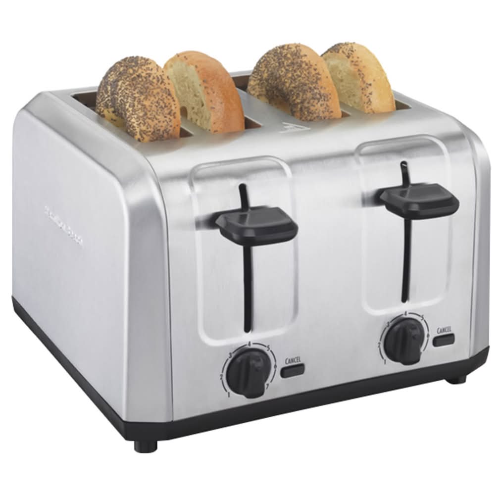 Hamilton Beach Stainless Steel Silver 4 Slot Toaster 7.48 In. H X 10.94 In. W X 11.22 In. D