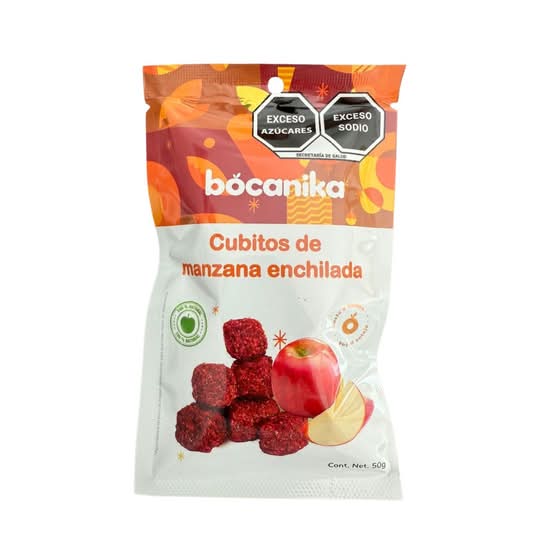Cubitos de manzana Enchilada