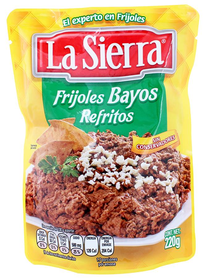 La Sierra · Frijoles bayos refritos (220 g)