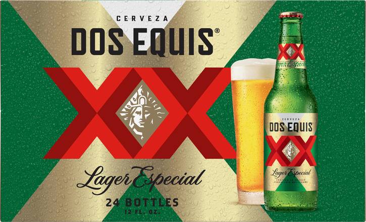 Dos Equis Mexican Lager Beer (24 ct, 12 fl oz)
