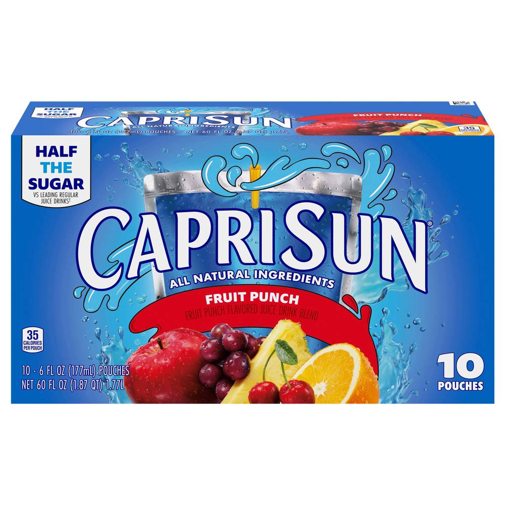 Capri Sun Fruit Punch Drink (10 pack, 6 fl oz)