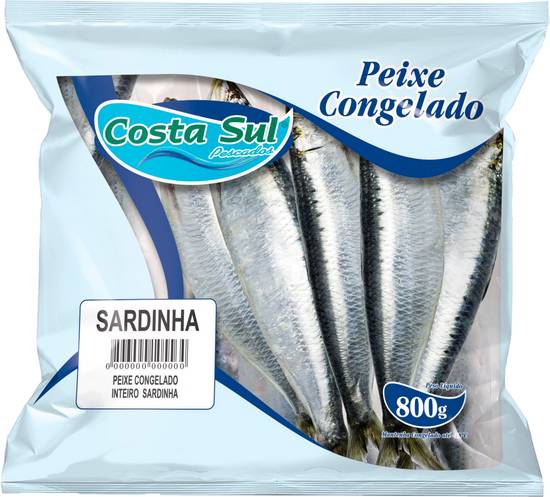 Costa Sul sardinha inteira congelada (800 g)