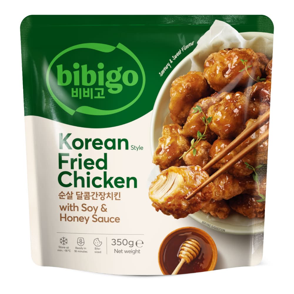 bibigo Korean Style Fried Chicken With Soy & Honey Sauce (350g)