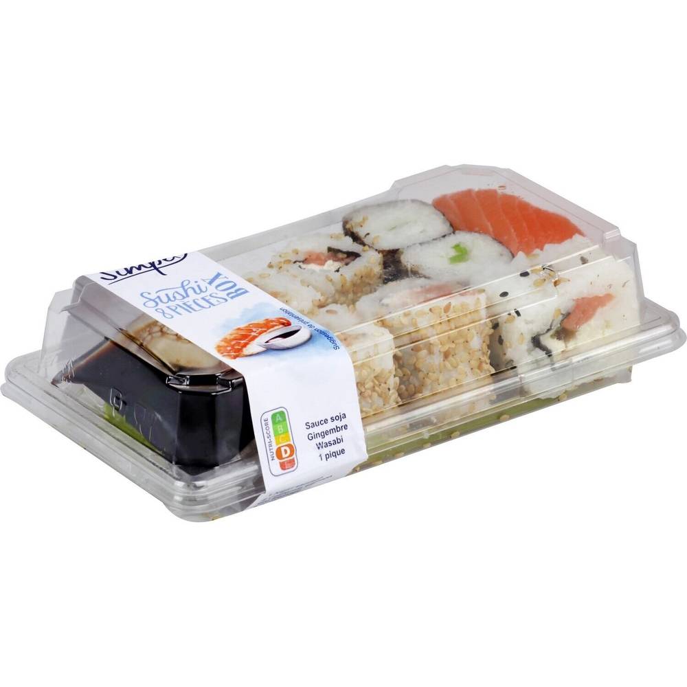 Sushis Box CARREFOUR SIMPL - la barquette de 8 - 208g