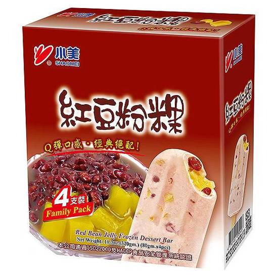 小美紅豆粉粿冰棒80gx4入