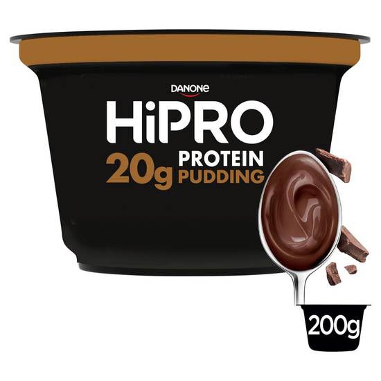 HiPRO Pudding gearomatiseerd chocoladesmaak, Proteines 0% vet 200g