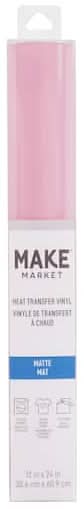 Make Market Matte Heat Transfer Vinyl, 30.4 cm x 60.9 cm, Ballet Pink