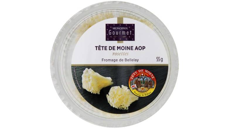 Monoprix Gourmet - Tête de moine rosettes et fromage de bellelay