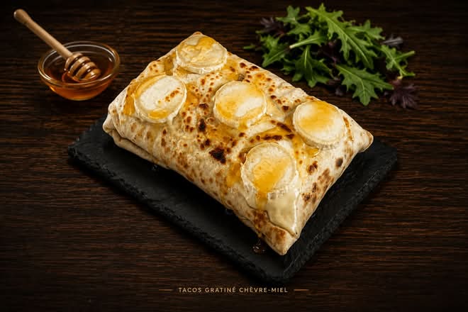 🍯 TACOS GRATINÉ CHÈVRE-MIEL