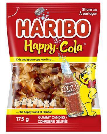 Haribo confiserie gélifiée happy-cola (175 g) - happy cola gummy candies (175 g)