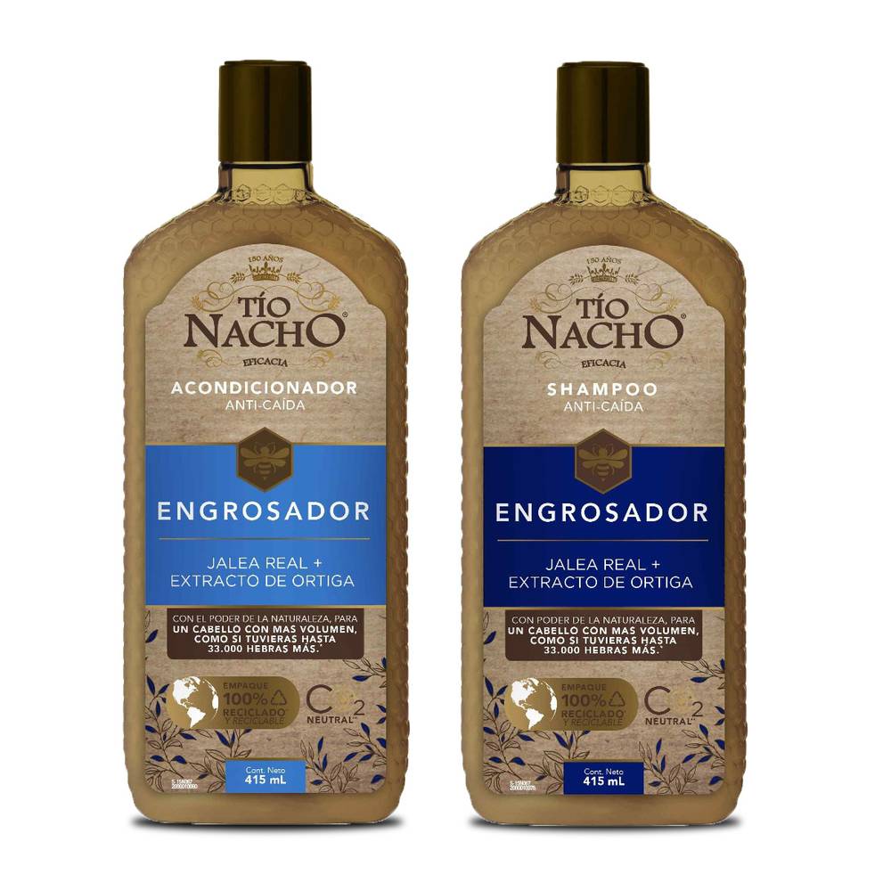 Tío nacho shampoo tio nacho engrosador + acondicionador (415 ml c-u) |  Delivery Near You | Uber Eats